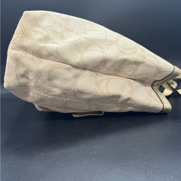 Coach Penelope Signature Linen Shoulder Bag F19266 - Picture 7 of 15